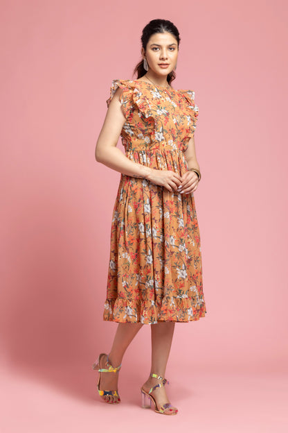 Octics This Beautiful Flare Dress Looks Very Eelegant at best Prics Grab your style Now | Octics