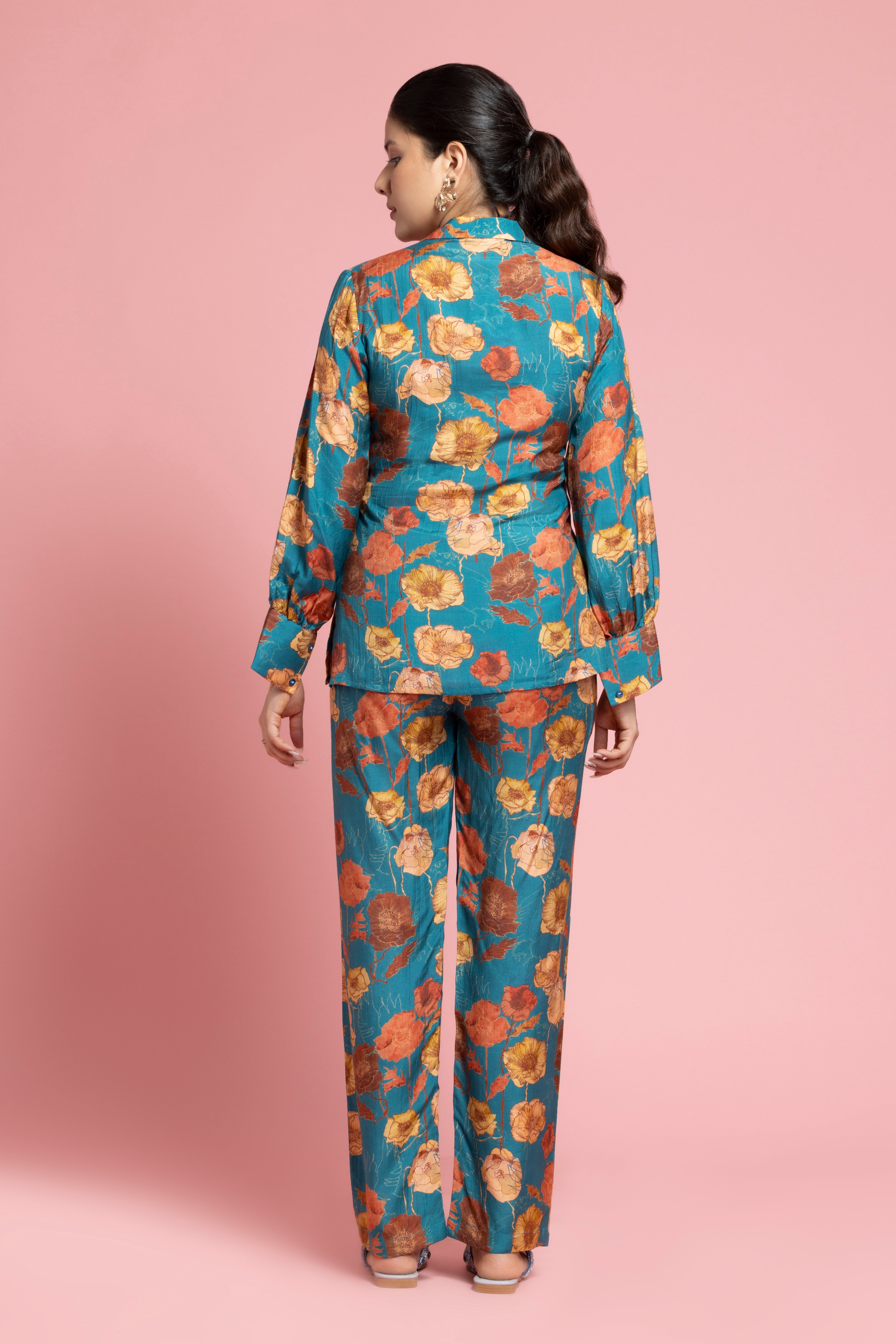 Blue Sunflower Co-Ords Set