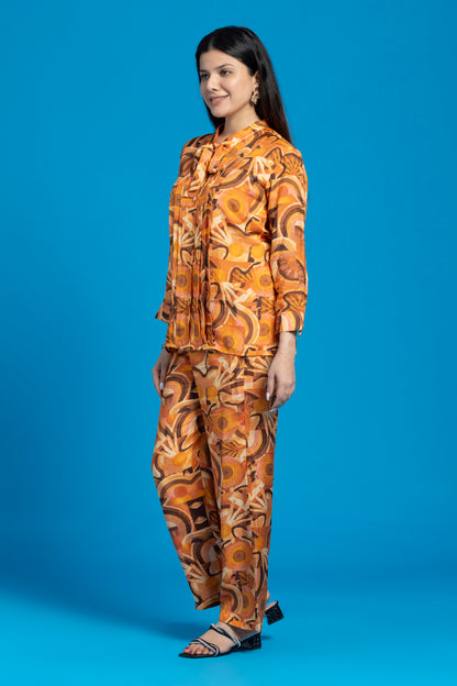 Abstract Printed Co-Ords Set