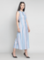 Buy Blue - Back Strips Printed Maxi Dress At Best Price | OCTICS