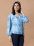 Buy Blue White And Knot Rob Style Top For Women | OCTICS