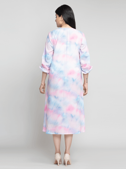 Octics Women Multicolor Digital Printed Maxi Dress | OCTICS